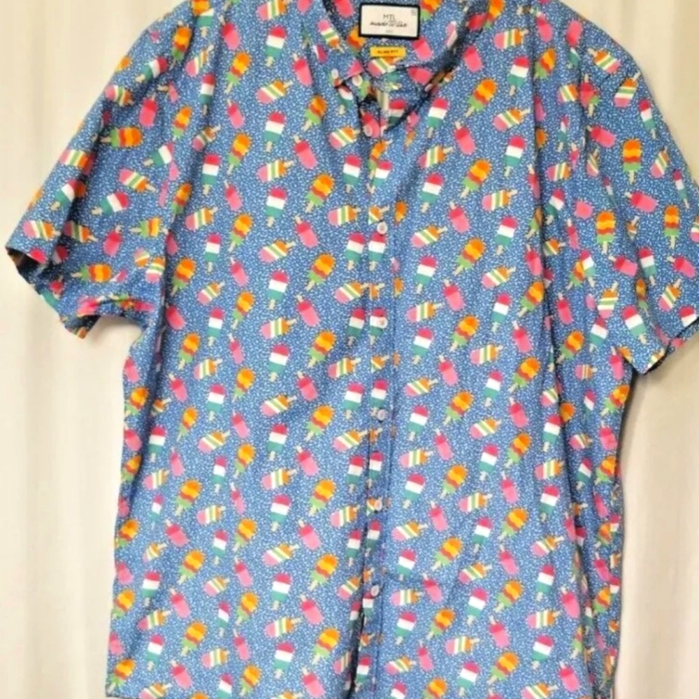 MTL Popsicle print button-down